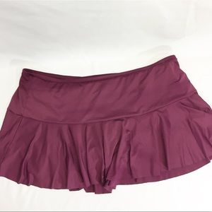 Liz Claiborne Burgundy Swim Skirt Plus Size 24w